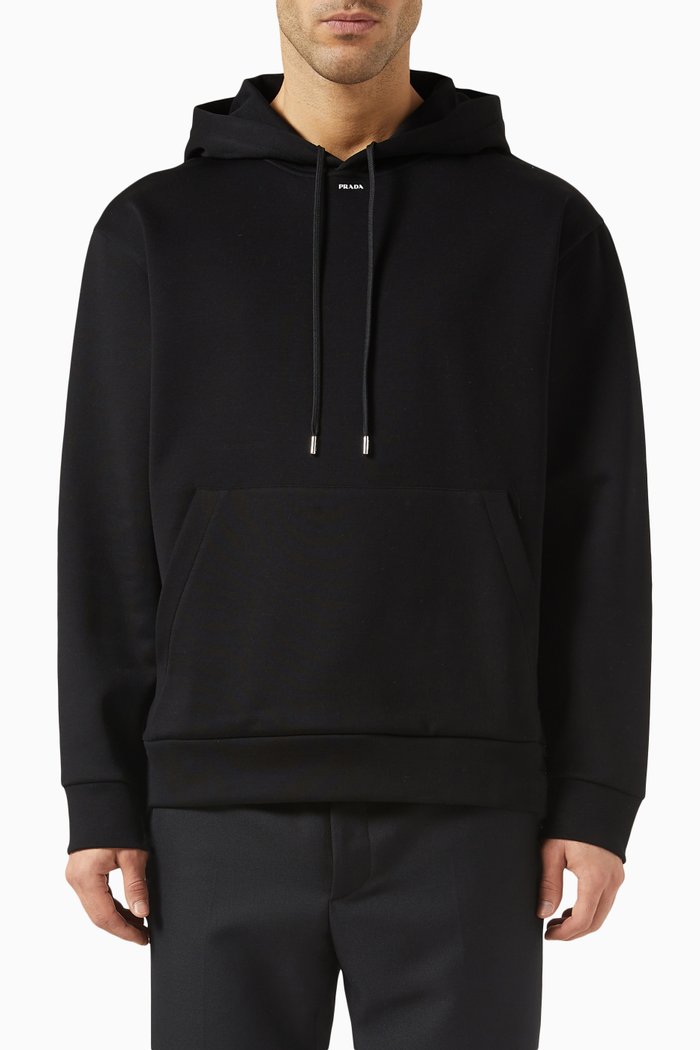 

Logo Hoodie in Fleece, Black