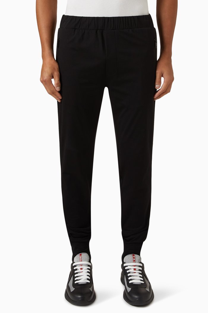 

Sweatpants in Cotton & Re-Nylon, Black