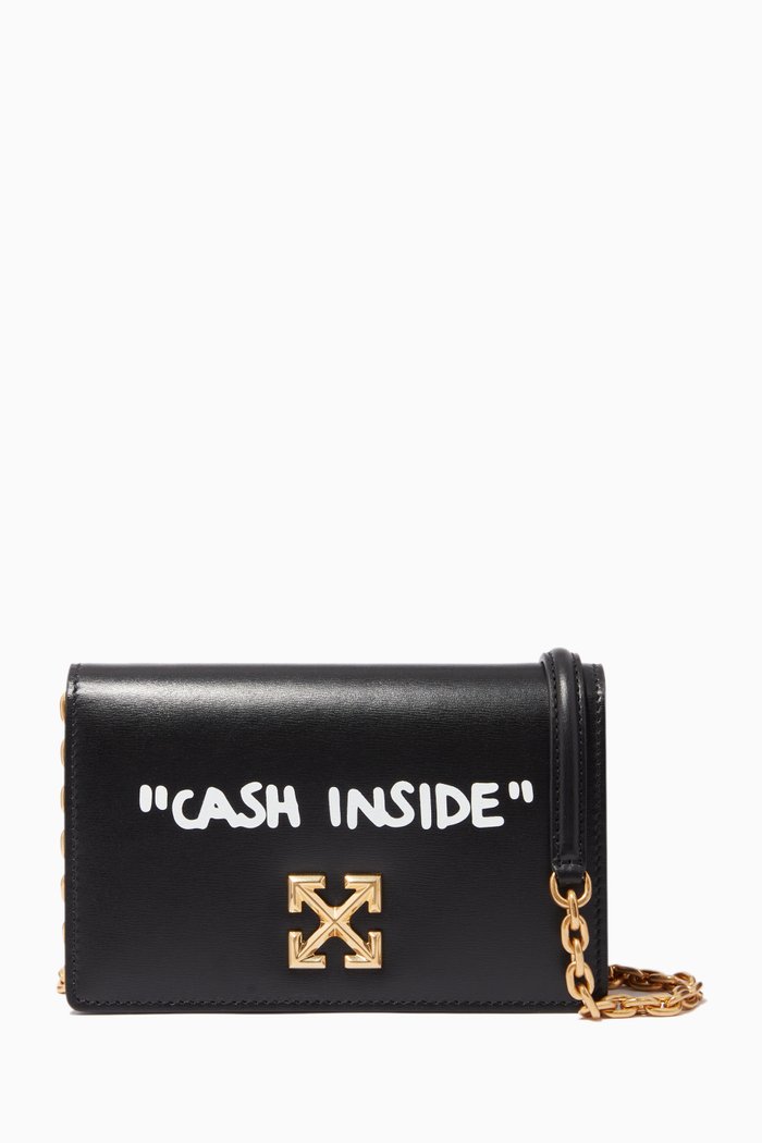 

Jitney 0.5 Crossbody Bag in Leather, Black