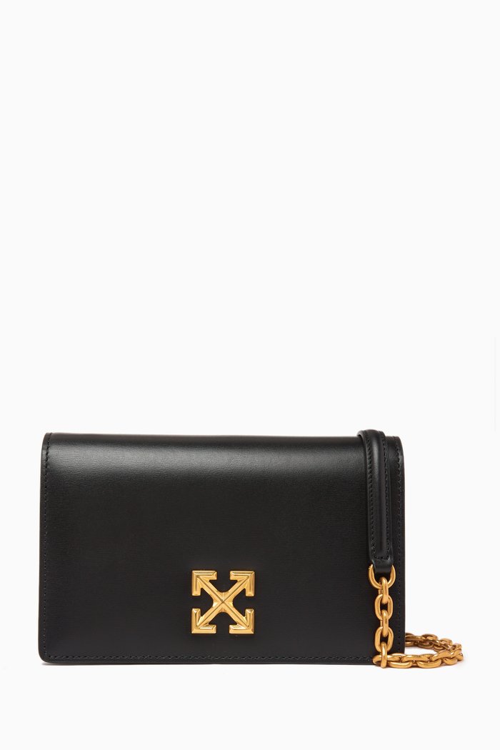 

Jitney 0.5 Crossbody Bag in Leather, Black