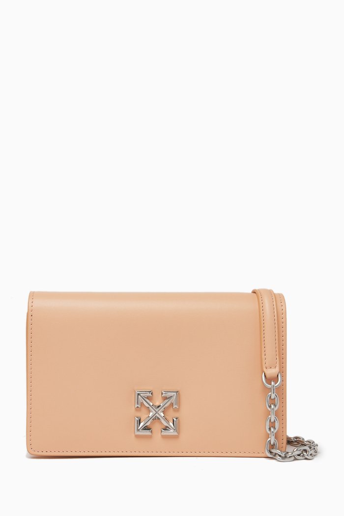 

Jitney 0.5 Crossbody Bag in Leather, Neutral