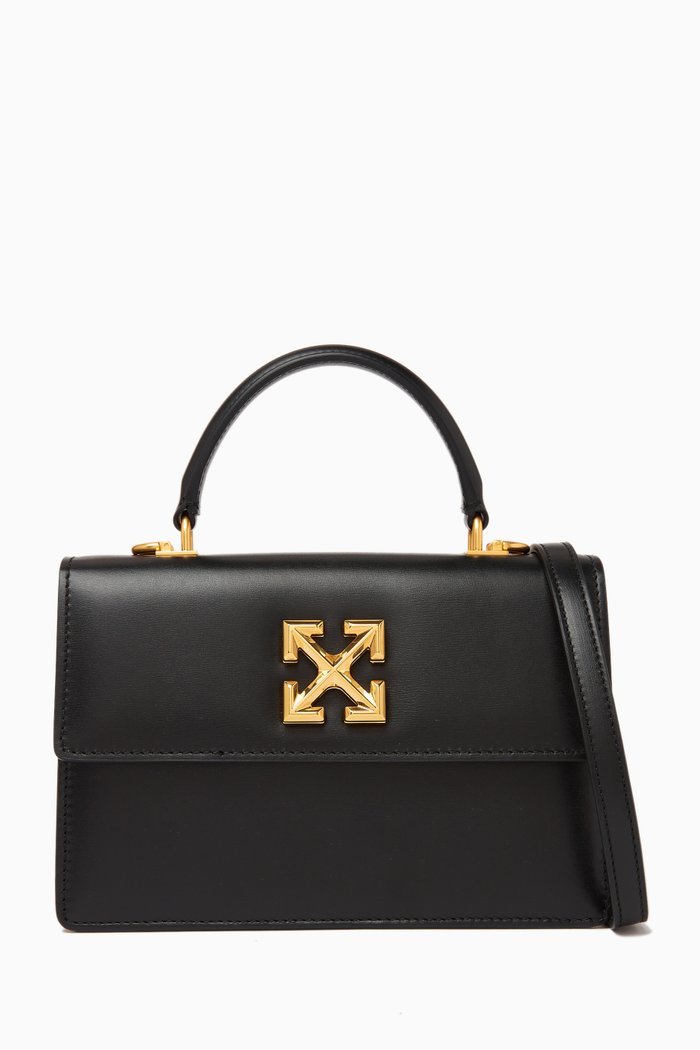 

Jitney 1.4 Top-handle Bag in Leather, Black