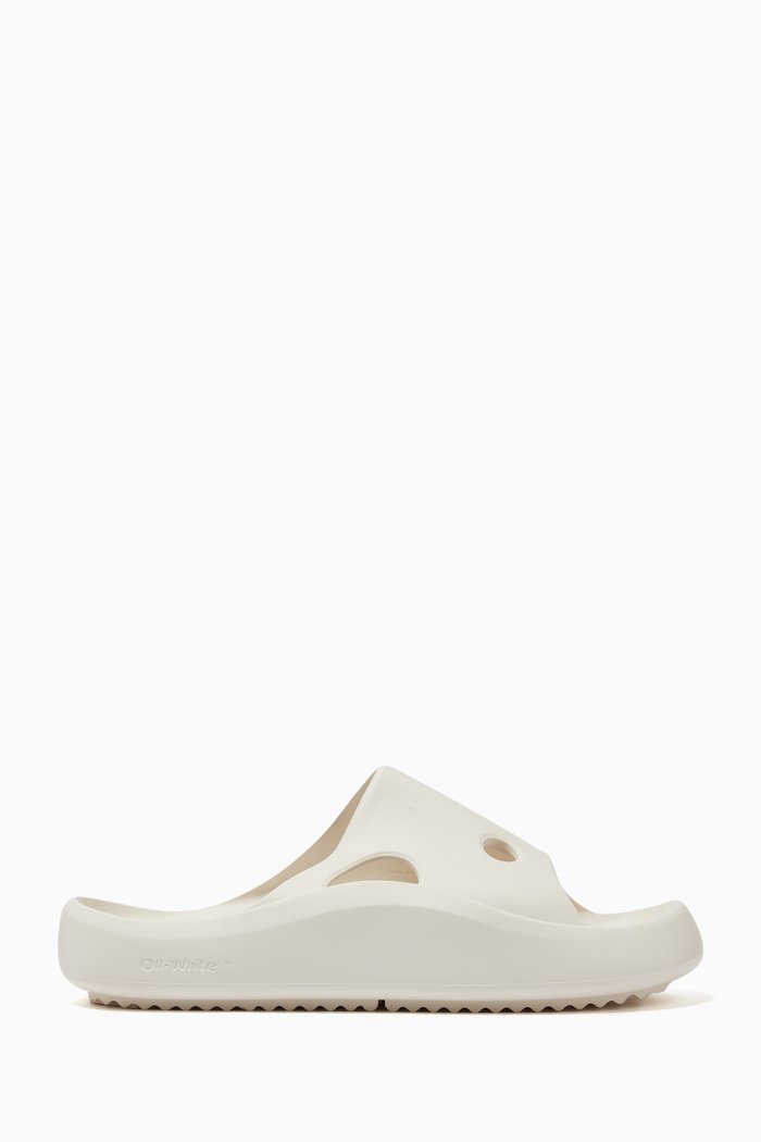 

Meteor Slides in Rubber, White