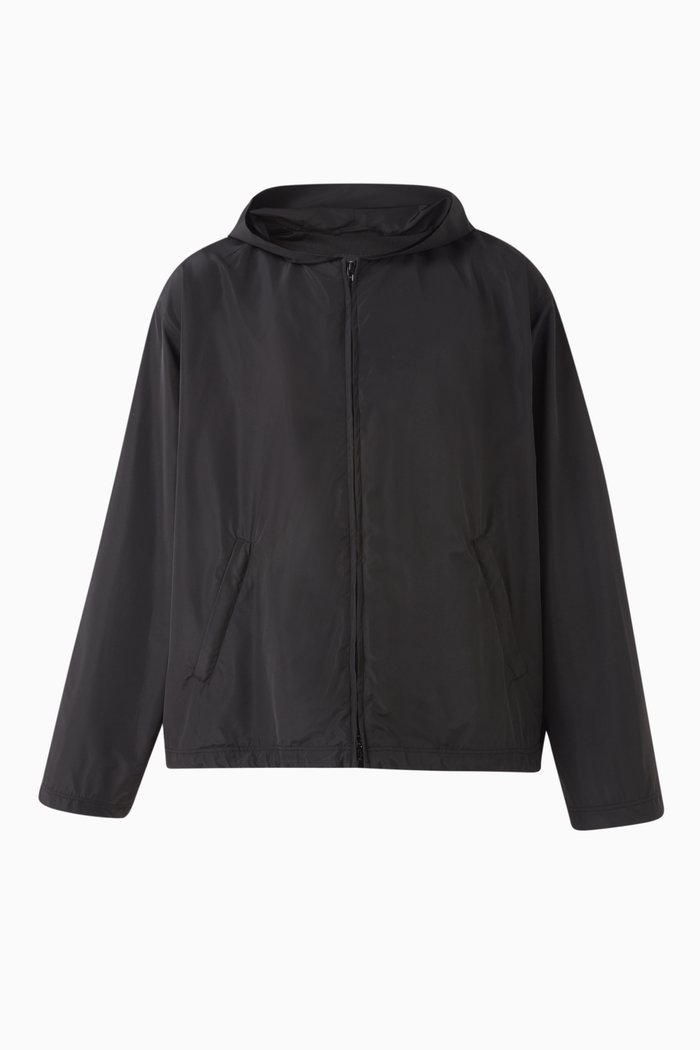 

Tracksuit Rain Jacket in Viscose Blend, Black