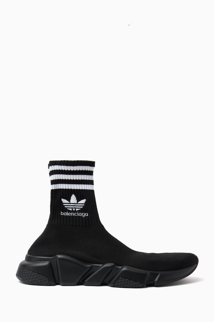 

x Adidas Speed Trainers in Technical 3D Knit, Black