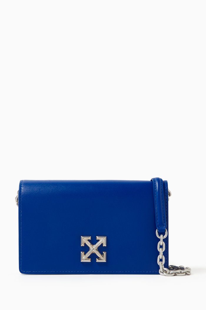 

Jitney 0.5 Crossbody Bag in Leather, Blue