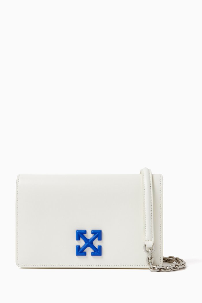 

Jitney 0.5 Crossbody Bag in Leather, White