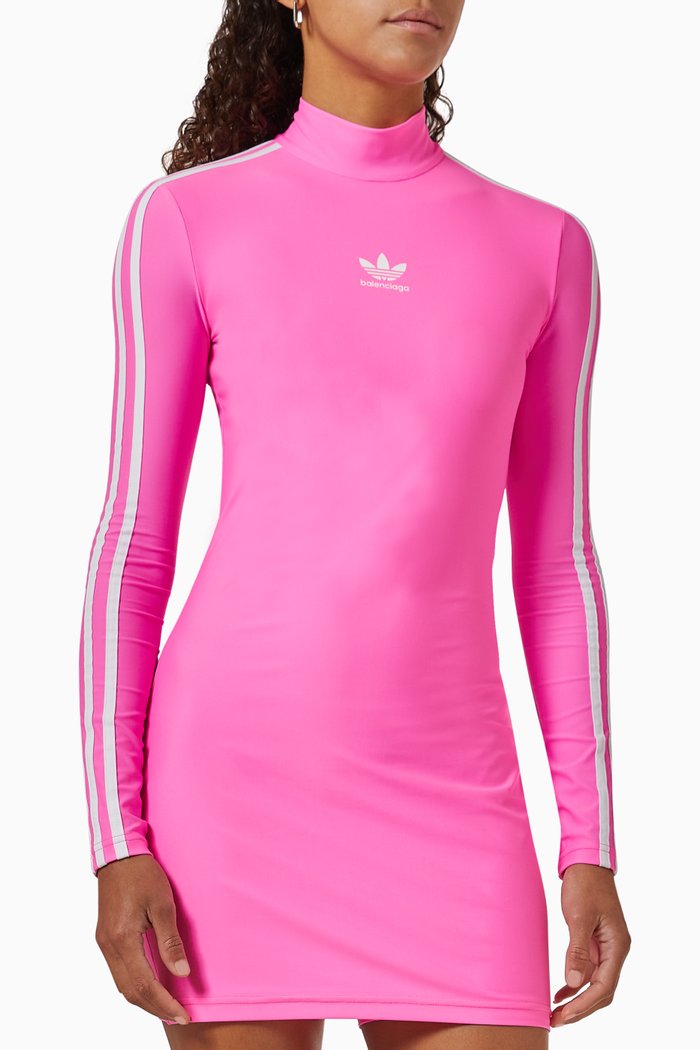 

x adidas Cycling Mini Dress in Jersey, Pink