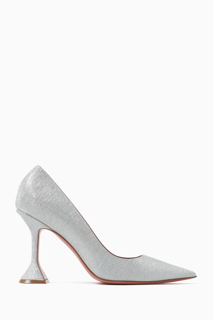 

Ami 95 Pumps in Glittered-leather, Silver