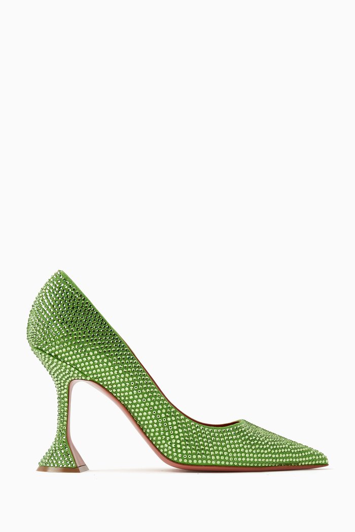 

Ami 95 Crystal-embellished Pumps in Suede, Green