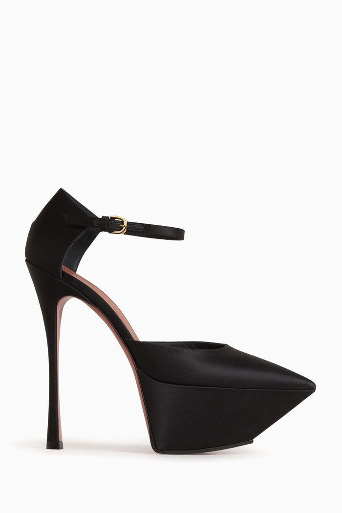 

Angelica Plateau 150 Pumps in Satin, Black