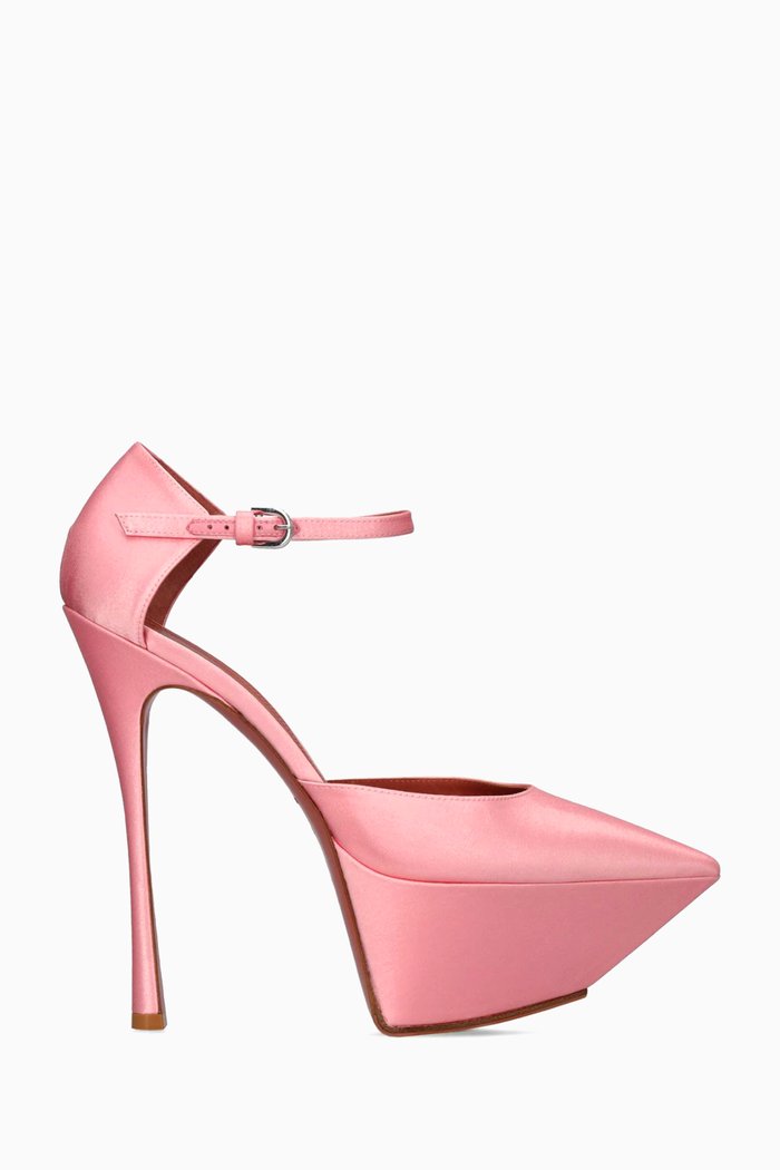 

Angelica Plateau 150 Pumps in Satin, Pink