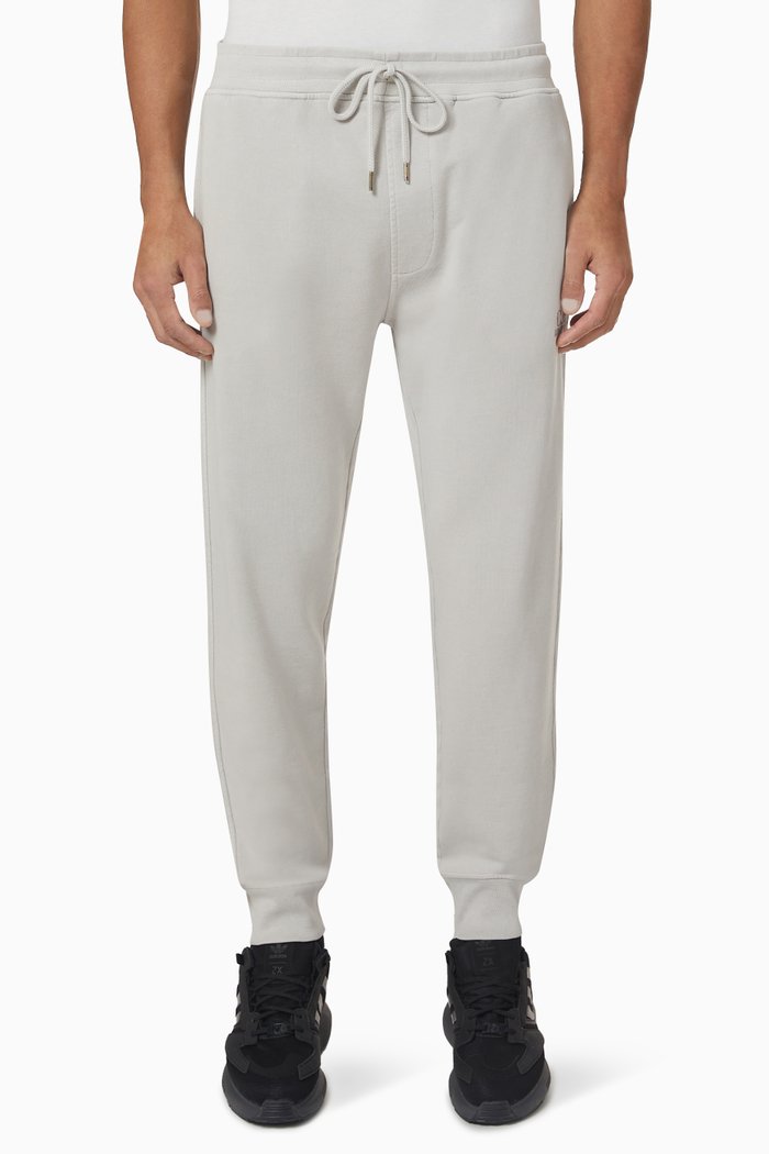 

Logo Sweatpants in Cotton Fleece, Grey