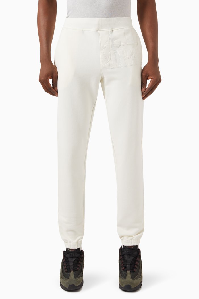 

Logo Sweatpants in Cotton Fleece, Neutral
