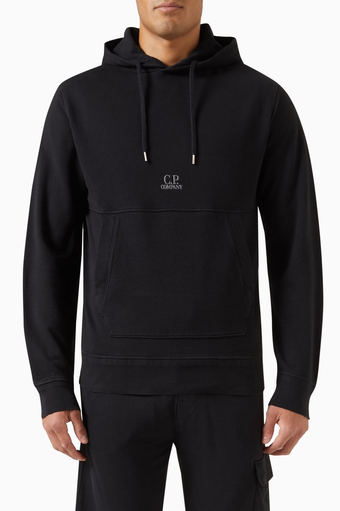 

Logo Hoodie in Fleece, Black