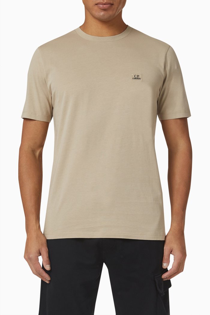 

Logo T-shirt in 30/1 cotton jersey, Neutral