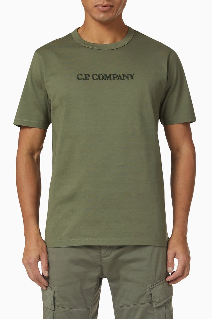 

Logo T-shirt in 30/2 Mercerized Cotton Jersey, Green