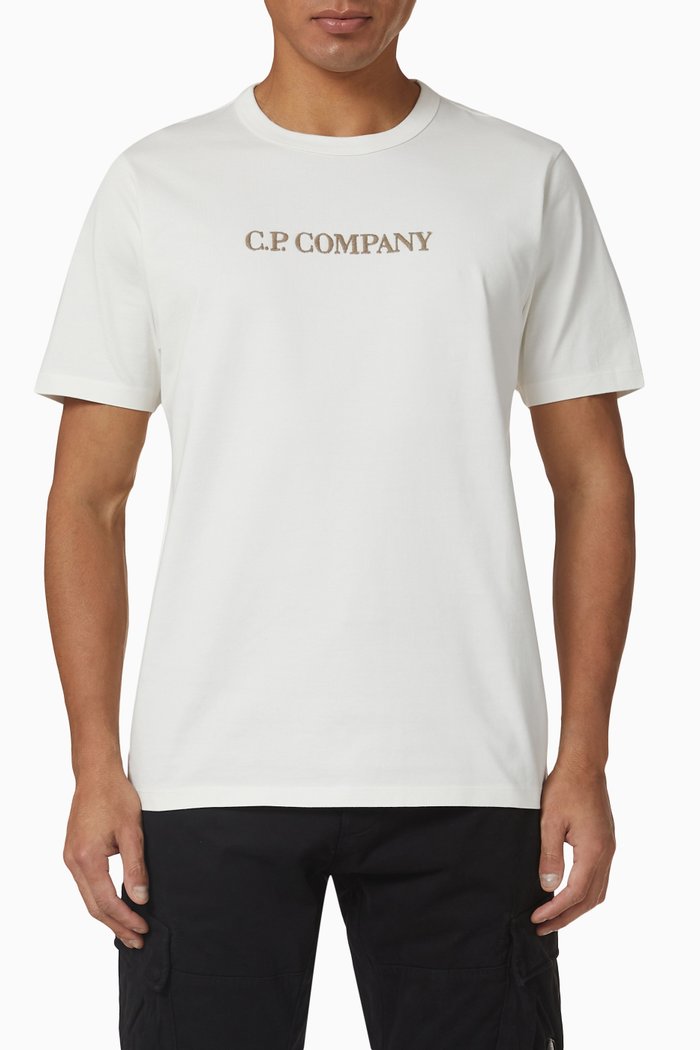 

Logo T-shirt in 30/2 Mercerized Cotton Jersey, Neutral