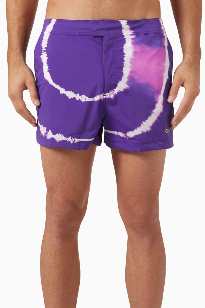 

Tie-dye Swim Shorts, Purple