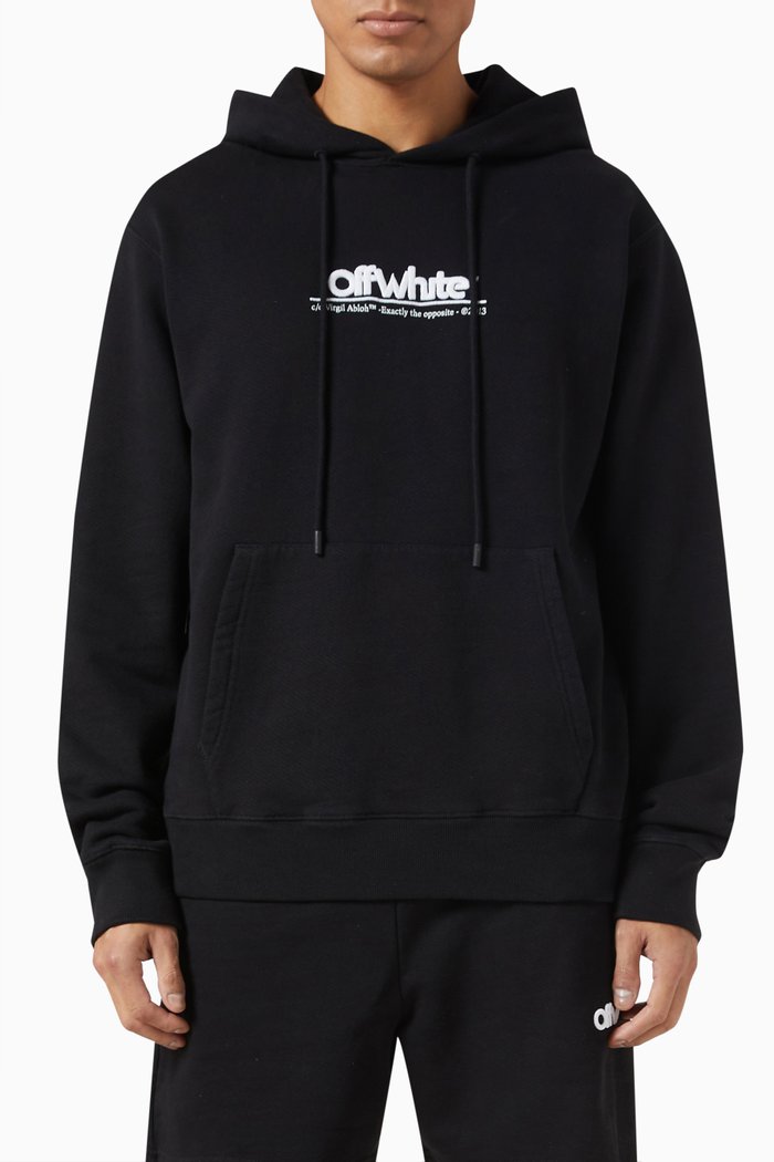 

Logo Hoodie in Fleece, Black