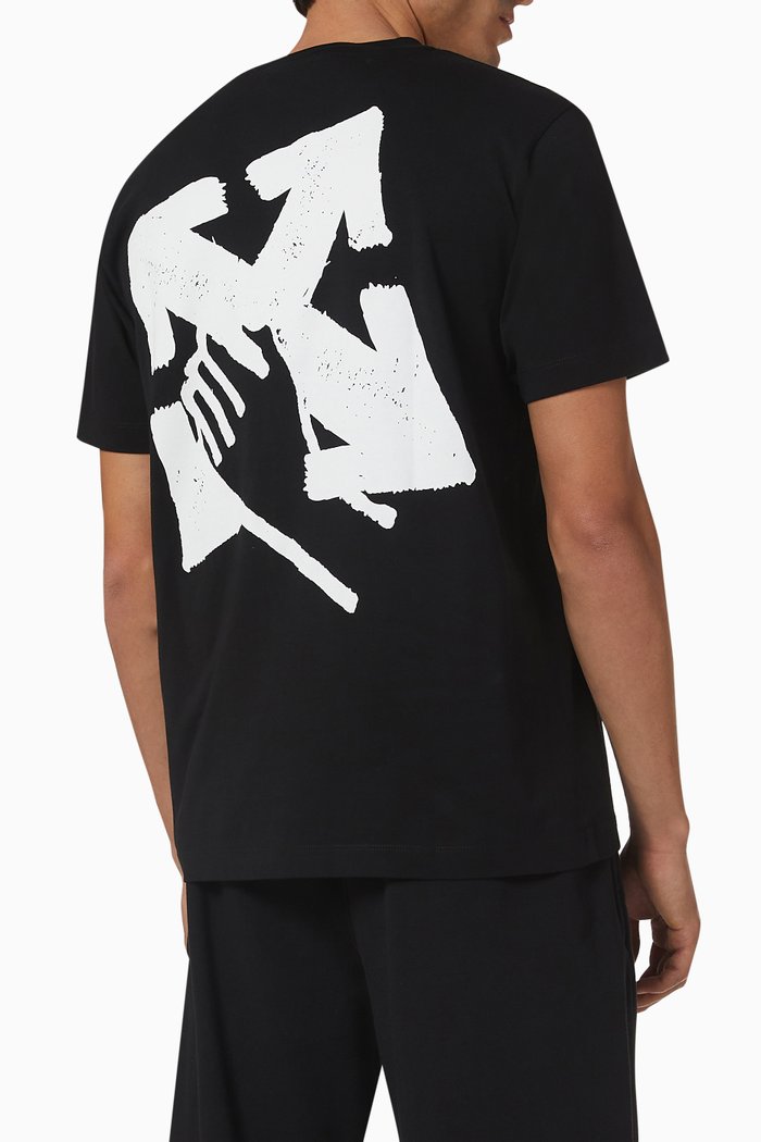 

Hand Arrow T-shirt in Cotton, Black