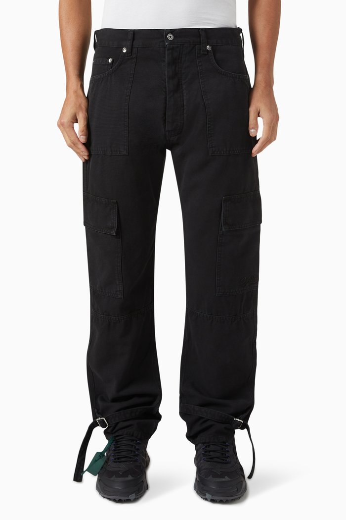 

Cargo Pants in Denim, Black