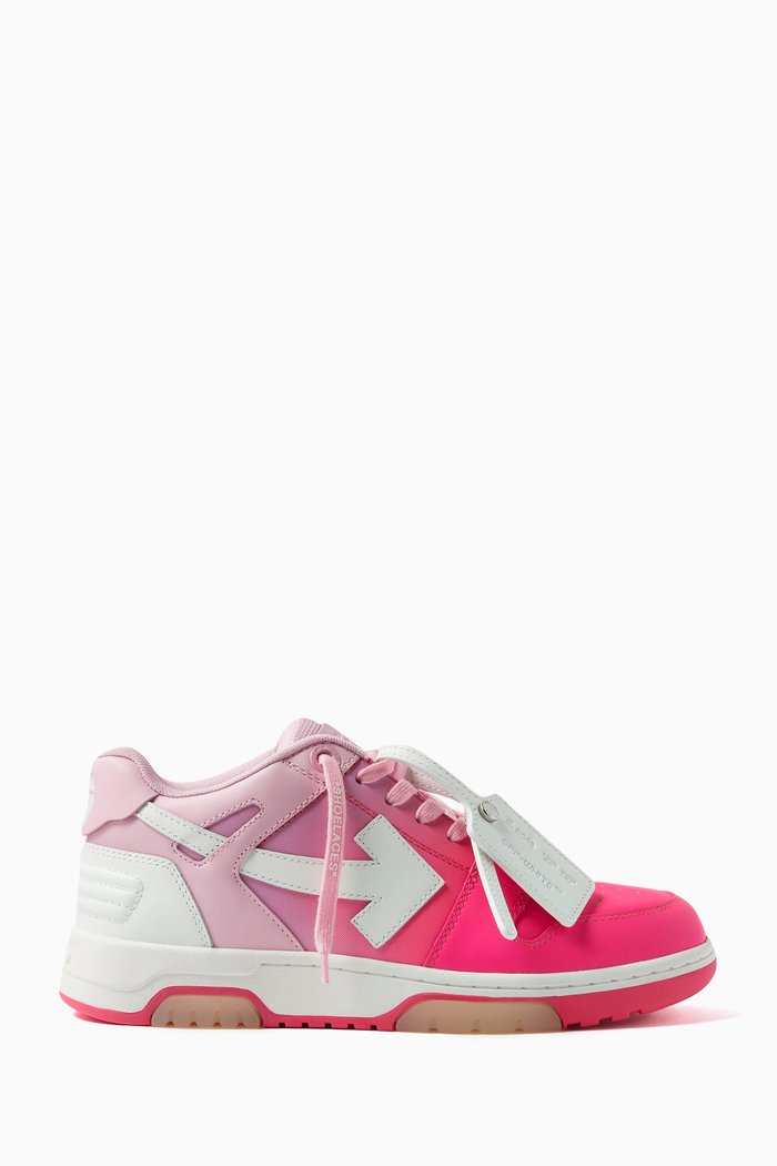 Out Of Office Sneakers in Leather, Pink