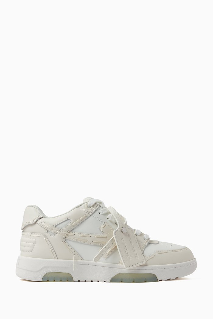 

Out Of Office Low-top Sartorial Stitching Sneakers in Leather, White