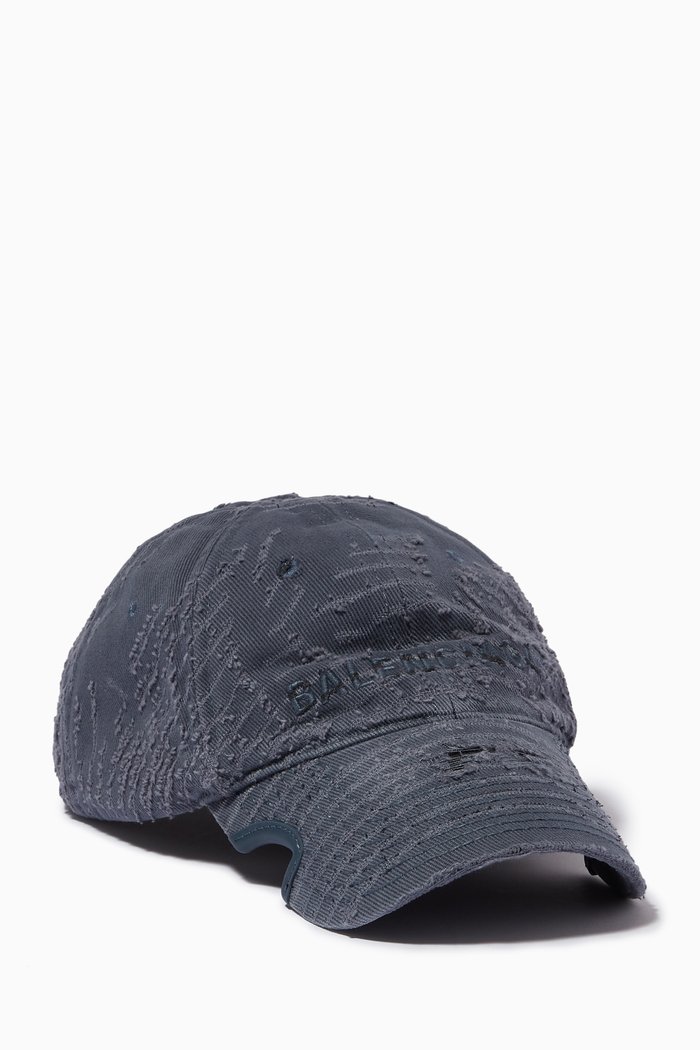 

Laser Destroyed Cap in Cotton Drill, Blue