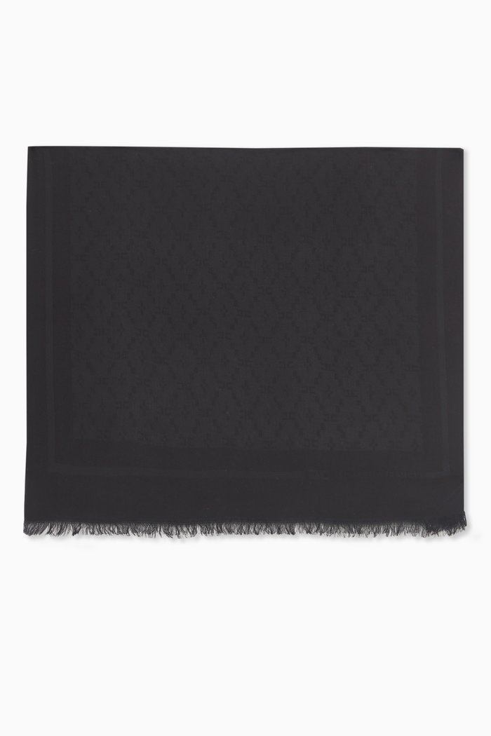 

Long Scarf in Viscose-blend, Black