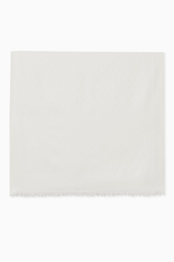 

Long Scarf in Viscose-blend, White