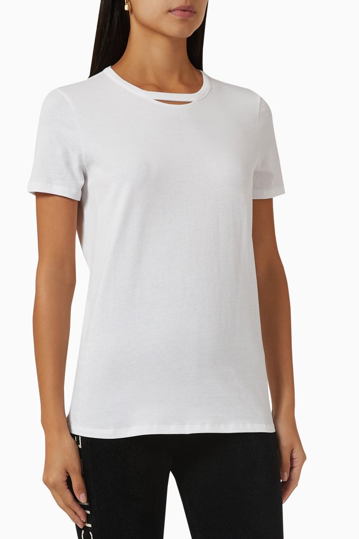 

Crewneck T-shirt in Jersey, White