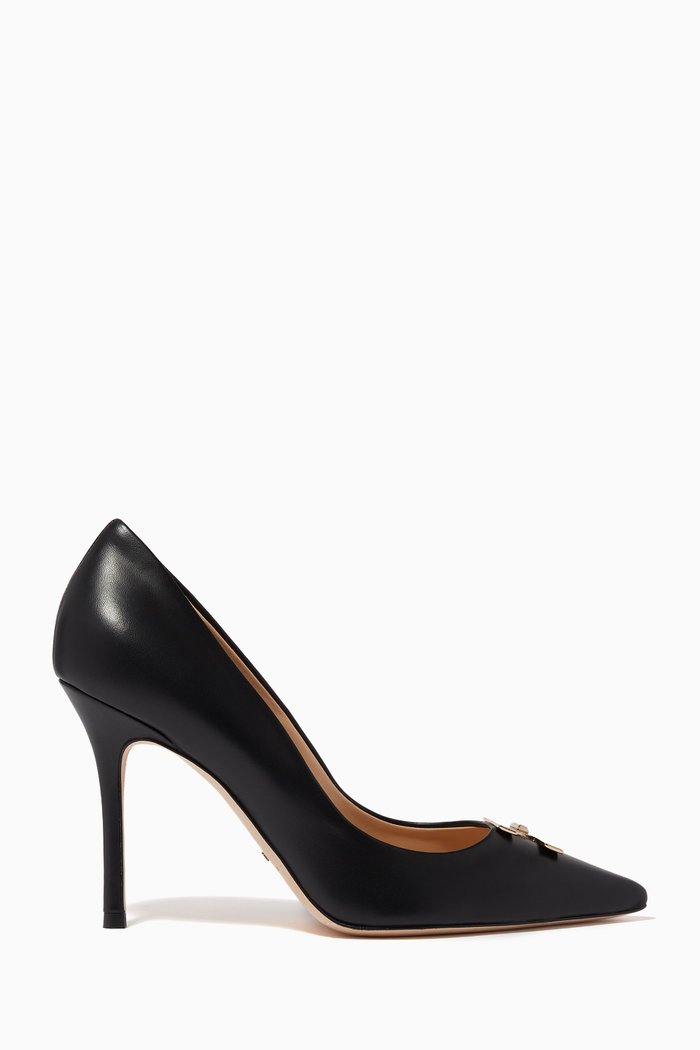 

Logo Plaque 95 Pumps in Leather, Black