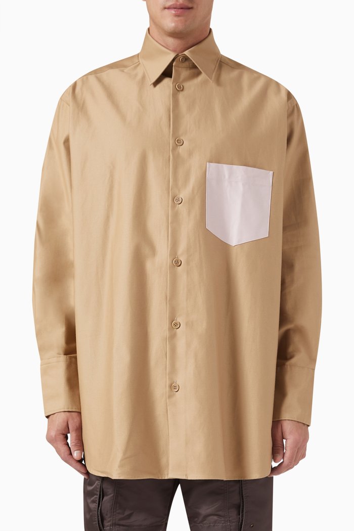 

Oversized Shirt in Cotton, Neutral