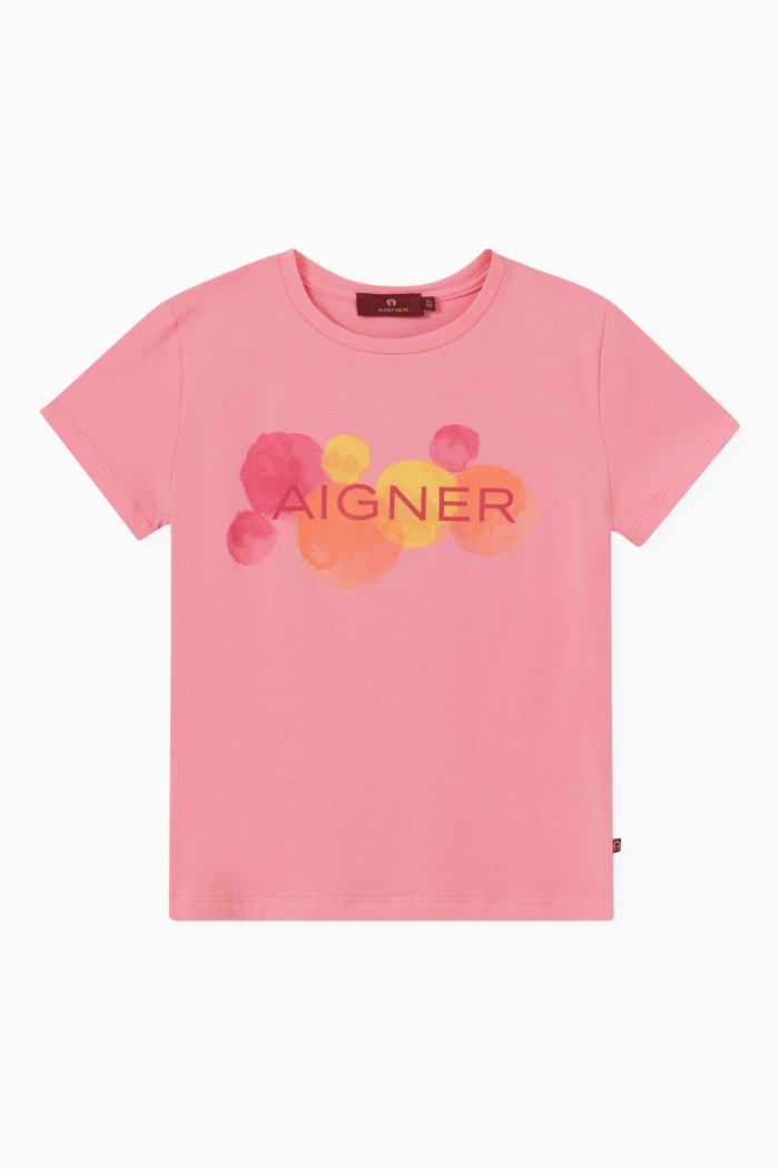 

Logo T-shirt in Cotton, Pink