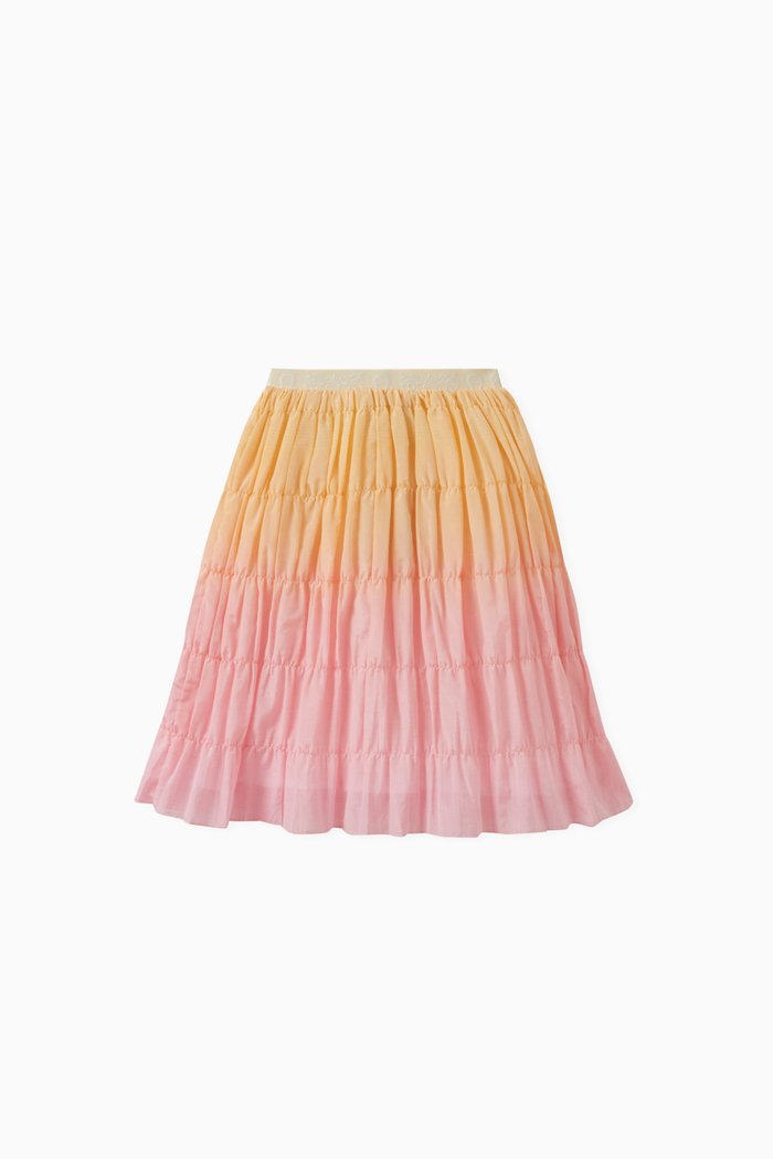

Ombre Skirt in Cotton-blend, Pink