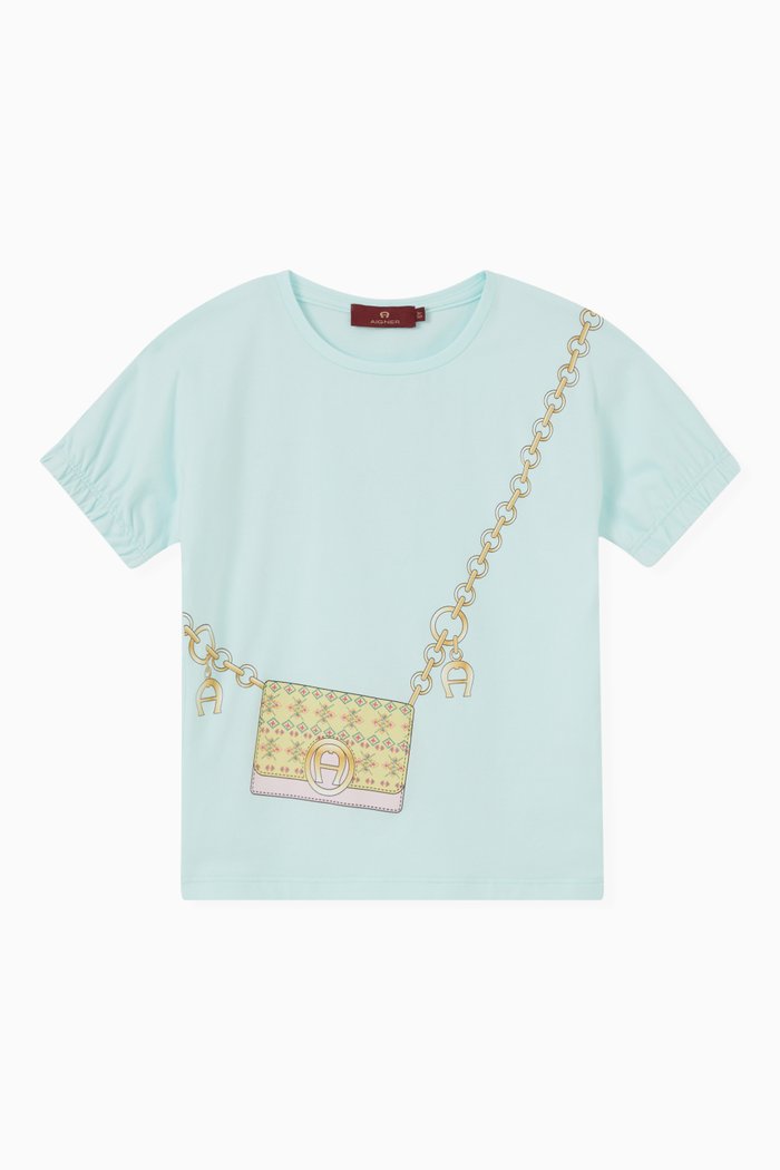 

Bag T-shirt in Cotton-blend, Blue