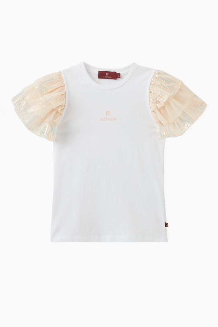 

Logo Shirt in Cotton, Neutral