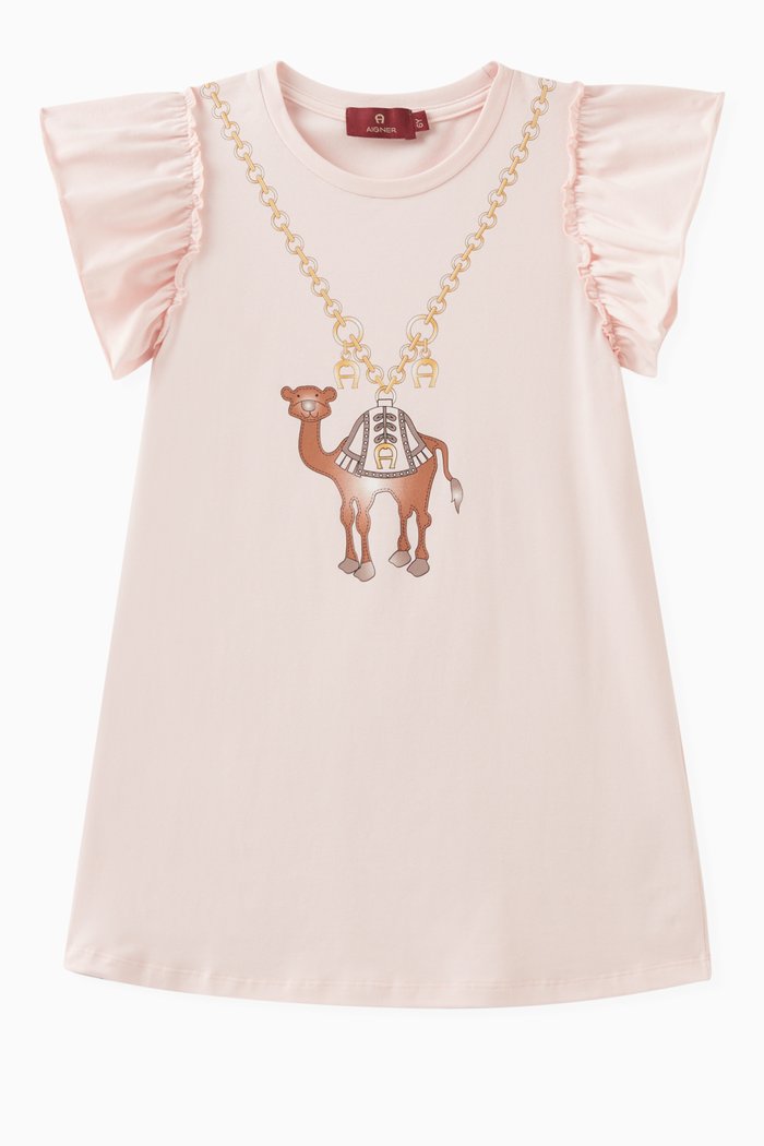 

Camel Dress in Cotton, Pink