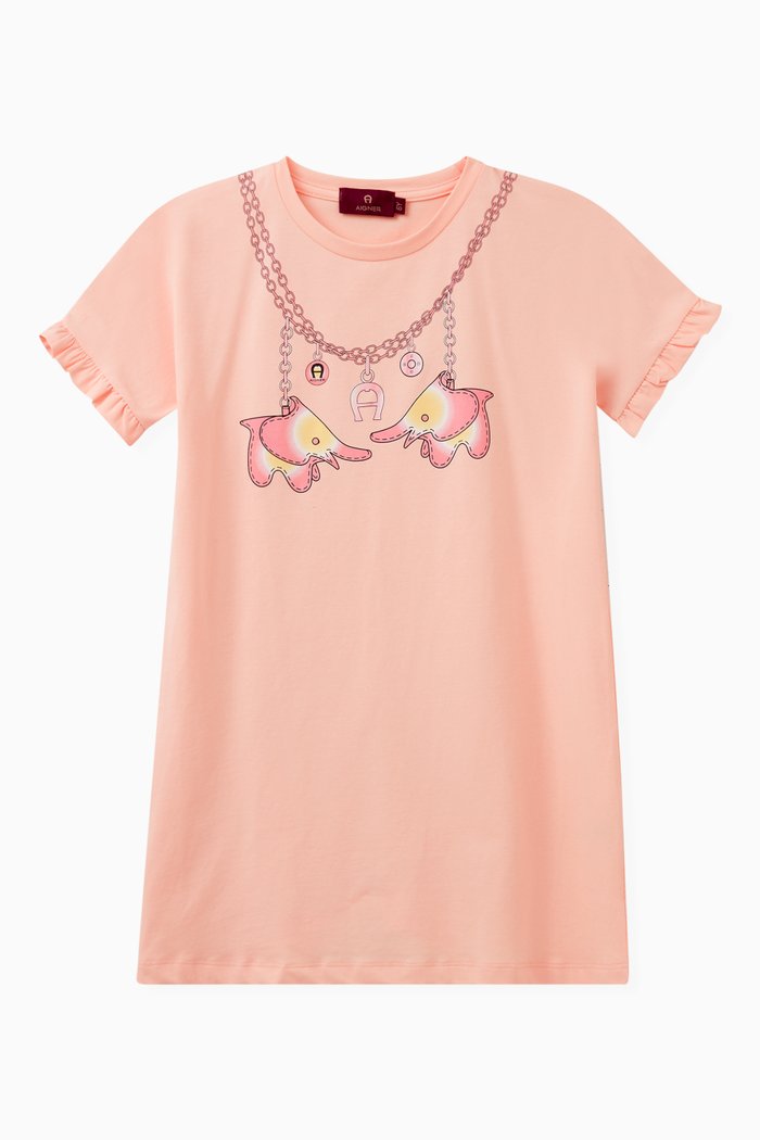 

Necklace Dress in Cotton Jersey, Orange