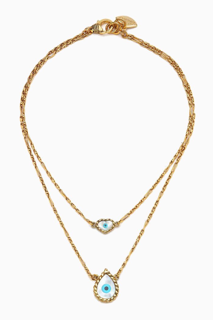 

Lucifer Koyle Layered Necklace in Gold-plated Brass