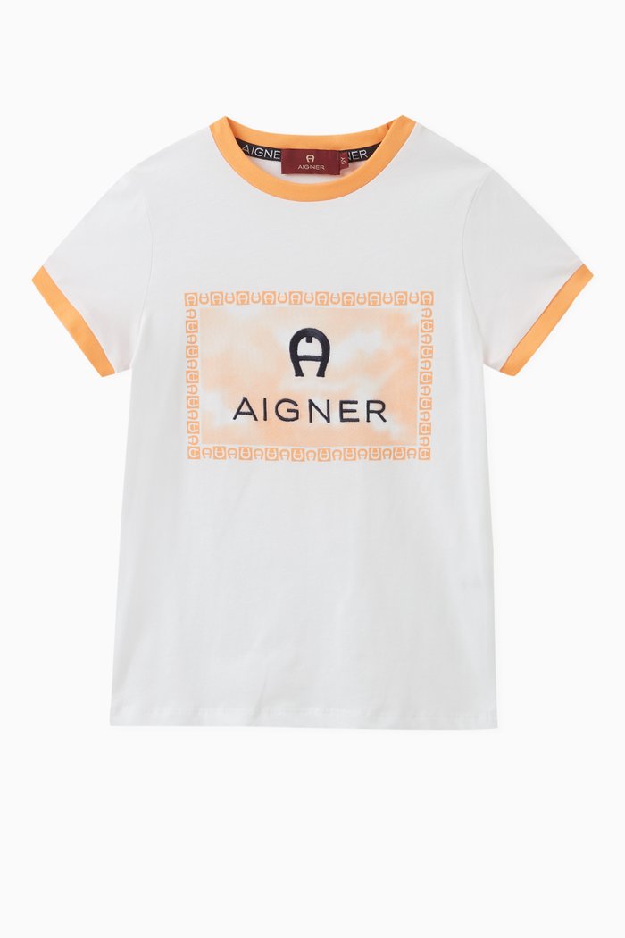

Logo T-shirt in Cotton, Orange