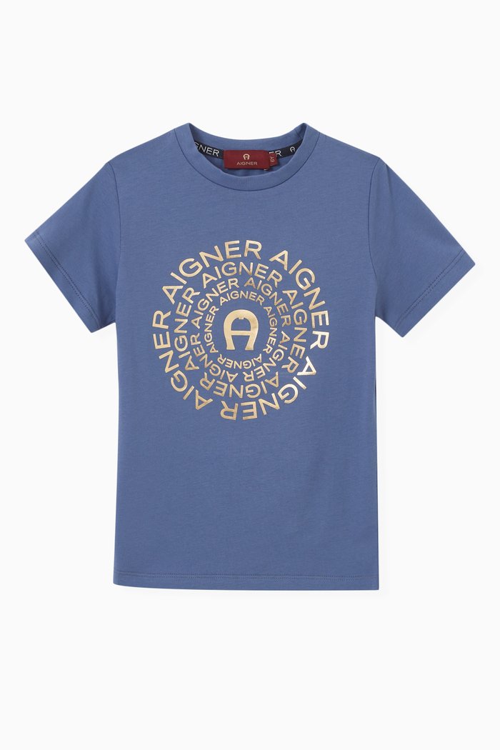 

Logo T-shirt in Cotton, Blue
