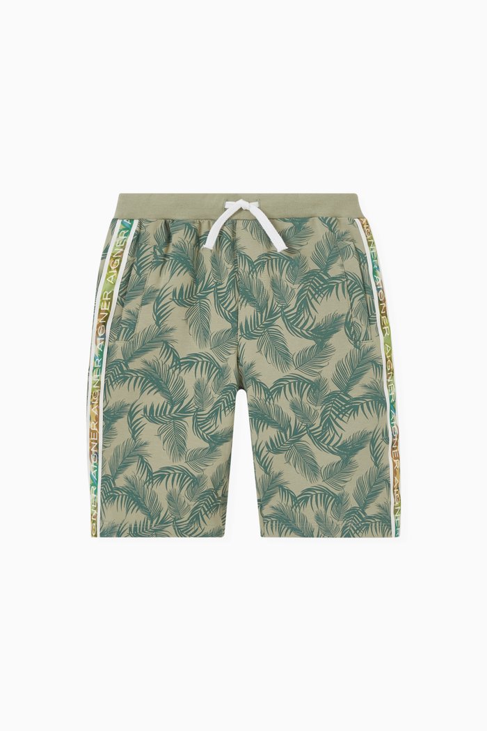 

Palm Bermuda Shorts in Cotton-blend, Green