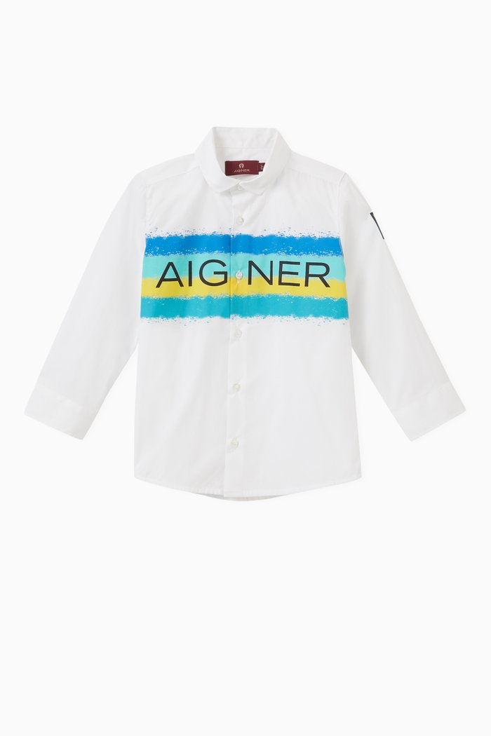 

Logo Shirt in Cotton, White