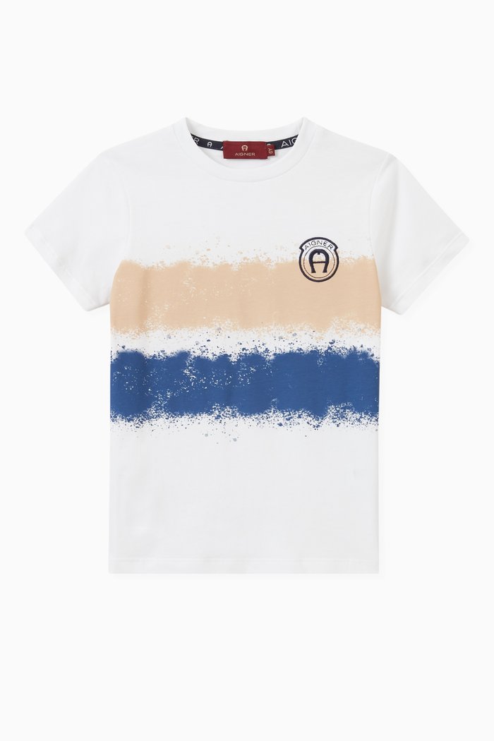 

Logo T-shirt in Cotton, Grey