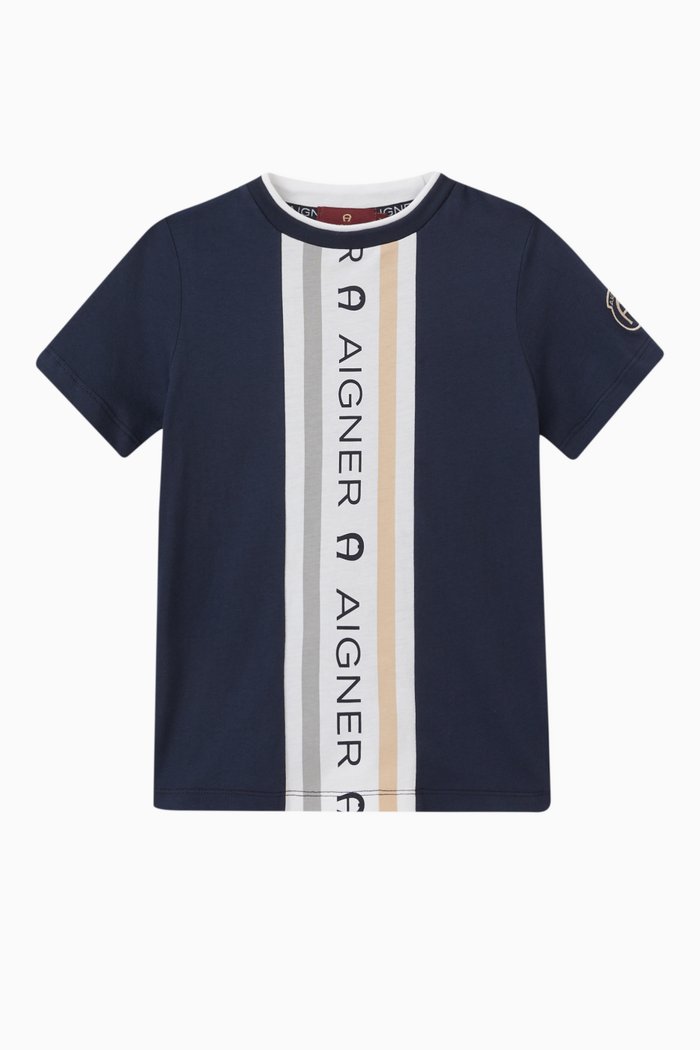 

Logo T-shirt in Cotton, Blue