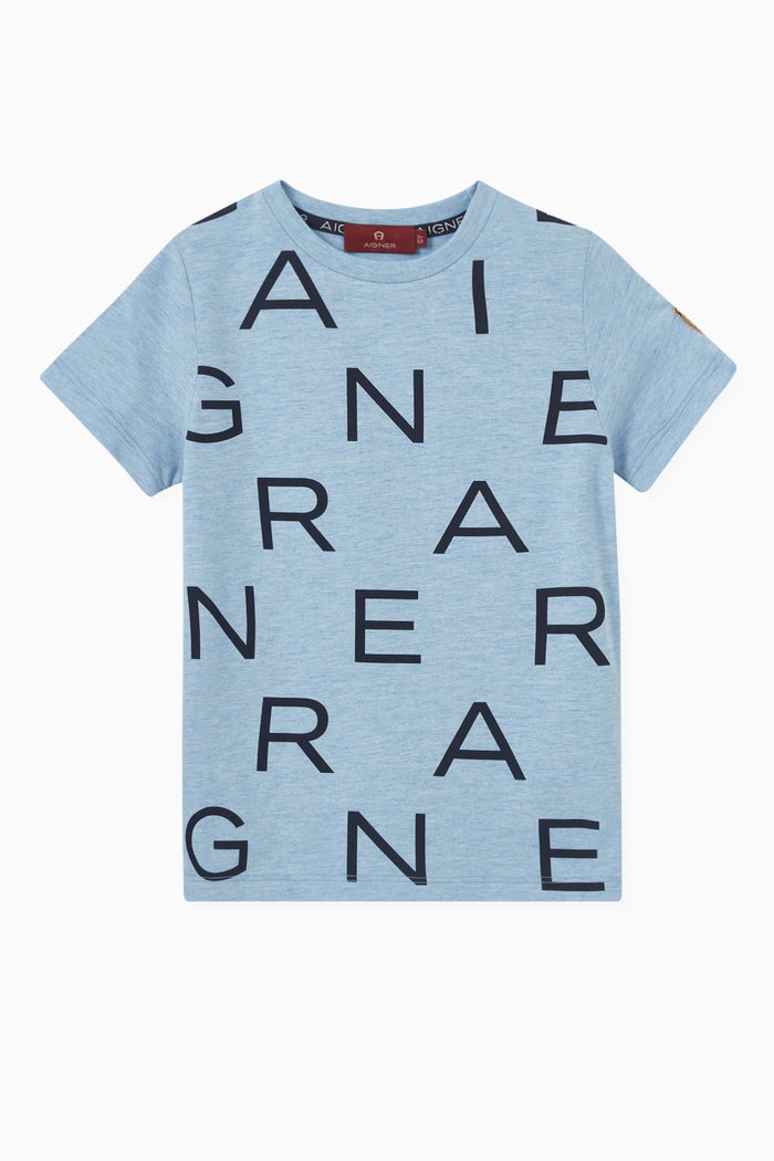 

Logo T-shirt in Cotton, Blue