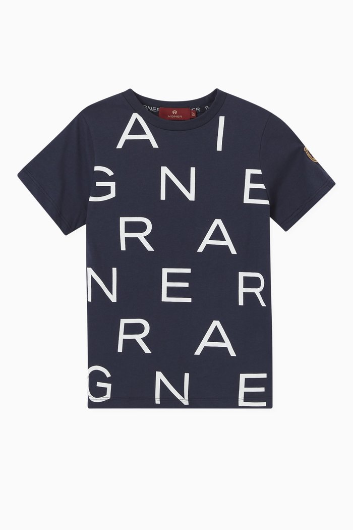 

Logo T-shirt in Cotton, Blue