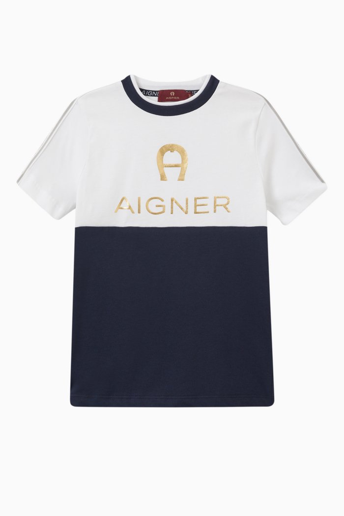 

Logo T-shirt in Cotton, Blue